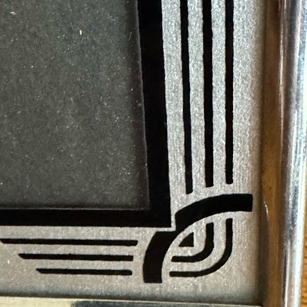 Pair Vintage 1930s Art Deco Silver  Picture Frames 4x6 - Picture 3 of 9